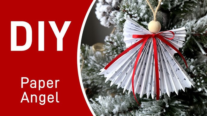 How to make a paper angel - Christmas tree decorations 