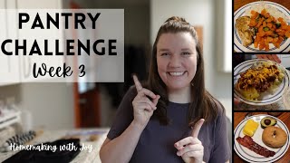 Pantry challenge • WEEK 3 • breakfast for dinner, loaded baked potatoes, & snow day baking