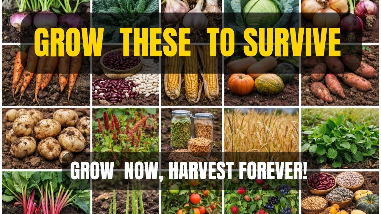 20 Crops to Grow To Survive Difficult Times!
