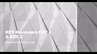 CALPADS EOY Primer - Module - D - KEY Reminders EOY 1 & EOY 2