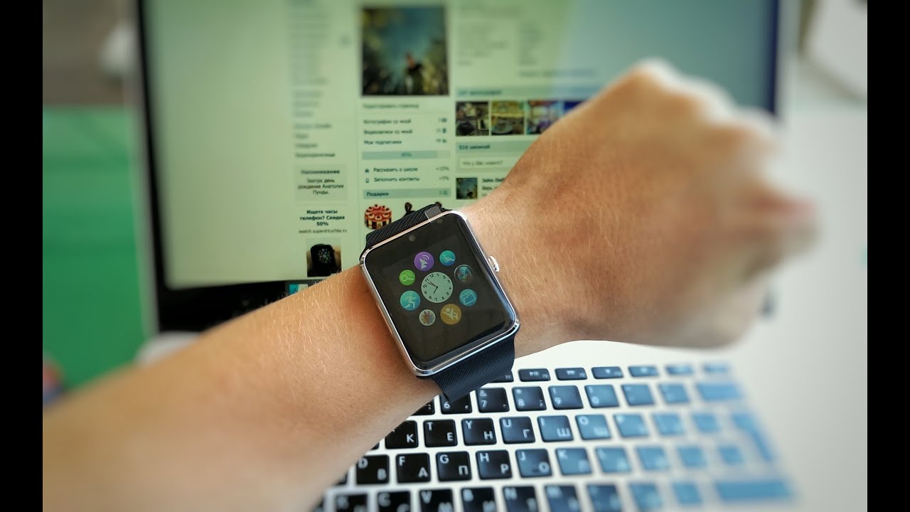 Обзор умных часов Smart Watch GT08, наручный часофон