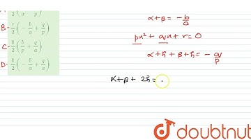 If alpha, beta are roots of ax^(2) +bx +c= 0 and alpha +h. beta + h are the roots of px^(2) + qx...
