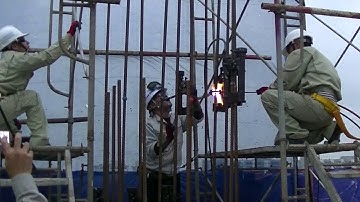 Thi công hàn cột - Công nghệ hàn EcoSpeed Việt Nam.