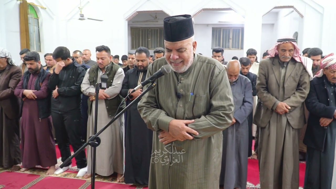 جانب من صلاة التراويح في جامع - المصطفى - يثرب قرية البوجيلي ؛ ليلة 10 رمضان 1447 هـ - 2026 م .