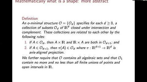 Sayan Mukherjee (8/29/21): Modeling shapes and fields: a sheaf theoretic perspective