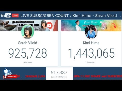 Kimi Hime - Sarah Viloid : 🔴 LIVE SUBSCRIBE COUNT