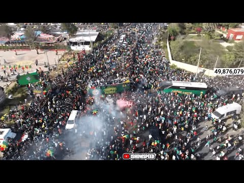IShowSpeed Joins The Senegal AFCON Parade 