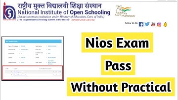 Nios Exam Pass Without Practical Exam | Task Is Helping (NIOS) #nios #practical #sa #fa #pcp #ticket