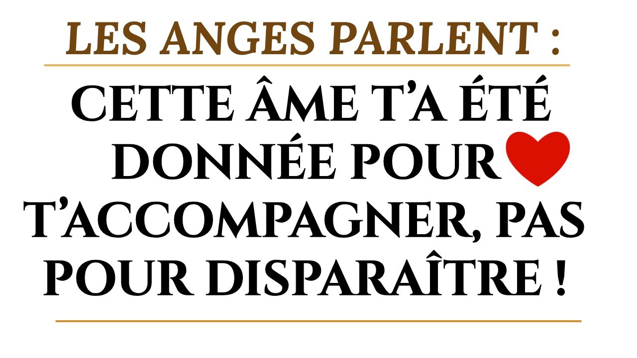 LES ANGES DISENT : CETTE PERSONNE A ÉTÉ CHOISIE POUR TON DESTIN, PAS POUR TE QUITTER !