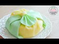 크레이프 보자기 케이크 /Crepe Bojagi (Korean wrapping cloth) cake.