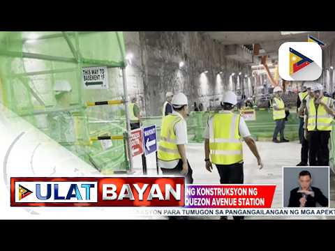PBBM, ininspeksiyon ang konstruksiyon ng Metro Manila Subway Project-Quezon Avenue Station