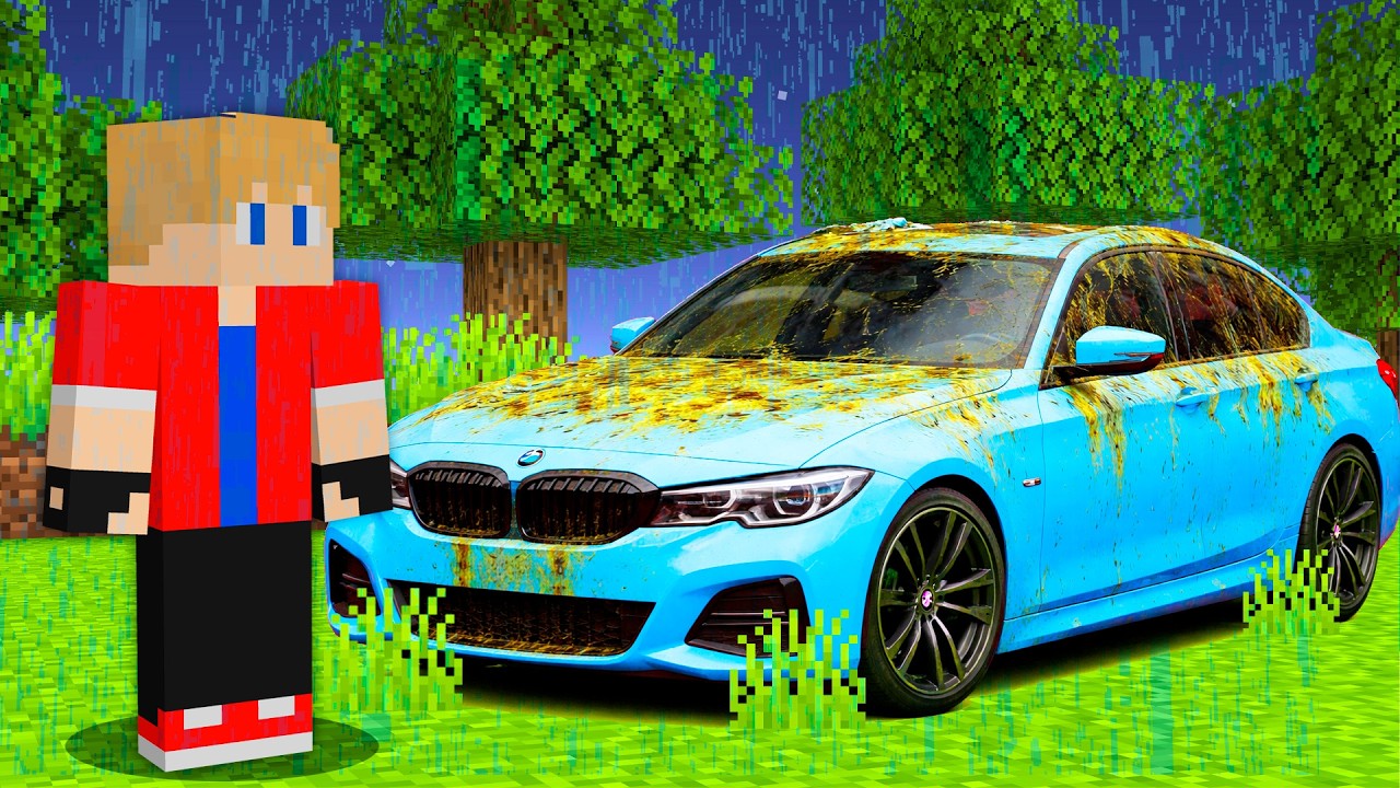 ENCONTREI um CARRO DA VIDA REAL ABANDONADO no Minecraft!