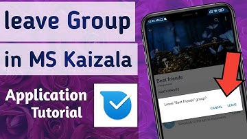How to Leave Group in Microsoft Kaizala App