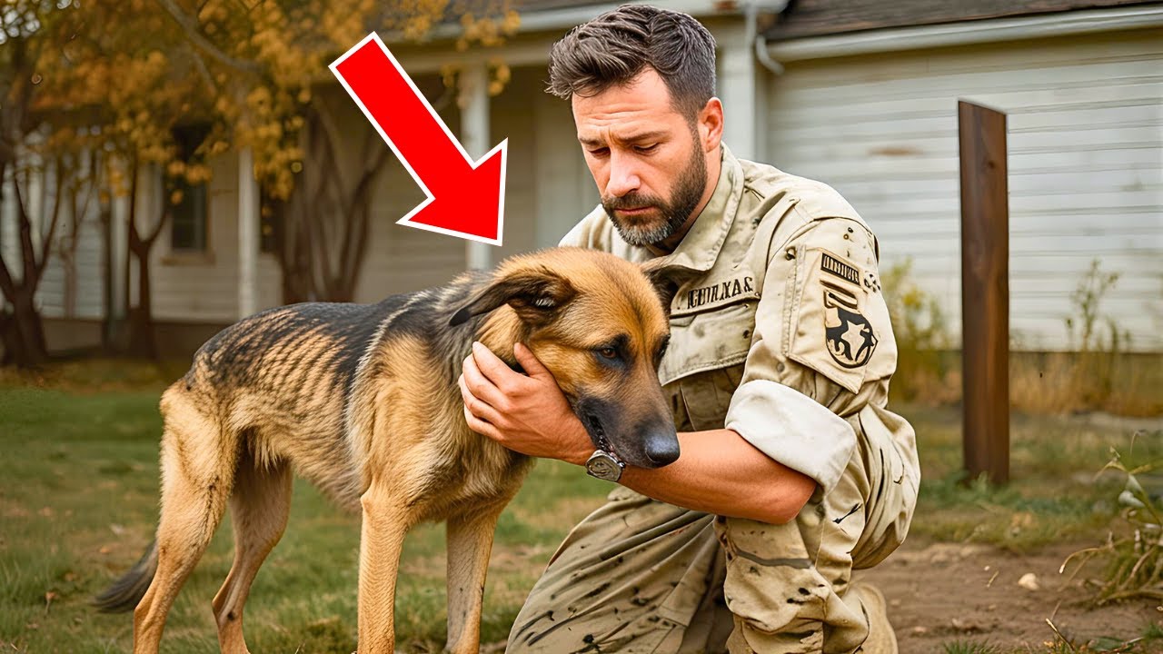 Un Soldat Rentre Chez Lui Et Voit Son Chien Affamé… Ce Qu’il Fait Émeut Le Monde Entier !