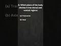 Introduction to Human Body Organization and Anatomical Terms: MCQs for B.Sc. Nursing 1st semester