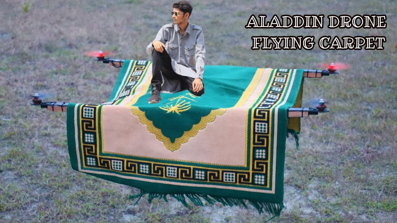 ALADDIN DRONE FLYING CARPET Real Video 🤯 - YouTube