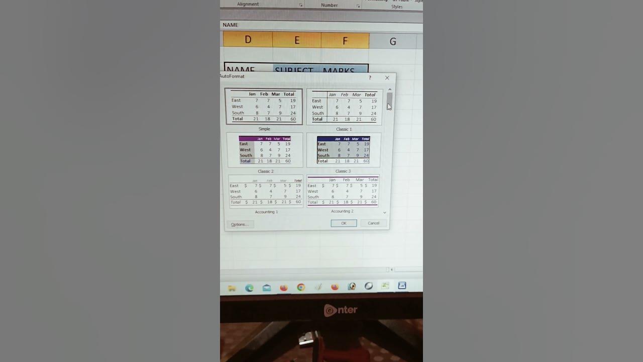 Auto Format Table In Ms Excel excel microsoft shorts YouTube auto-format-table-in-ms-excel-excel-microsoft-shorts-youtube