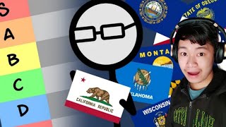 DOES YOUR FLAG FAIL? Grey Grades The State Flags! (CGP Grey) | REACTION