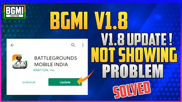 BGMI V1.8 UPDATE NOT SHOWING PROBLEM SOLVED | BGMI UPDATE PROBLEM SOLVED