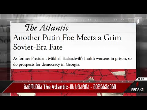 გამოცემა The Atlantic-ის სტატია - შეფასებები ქართულ პოლიტიკურ სპექტრში