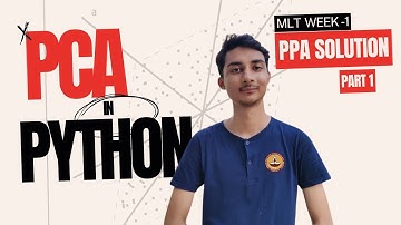 IIT Madras ML Techniques: Week 1 | Programming Assignment Solution | PCA with Python From Scratch