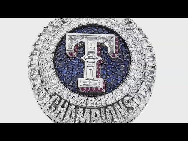 【525SS】テキサス・レンジャーズ　チャンピオンリングレプリカ　ネイサン World Series bling: Here's a look at the Texas Rangers