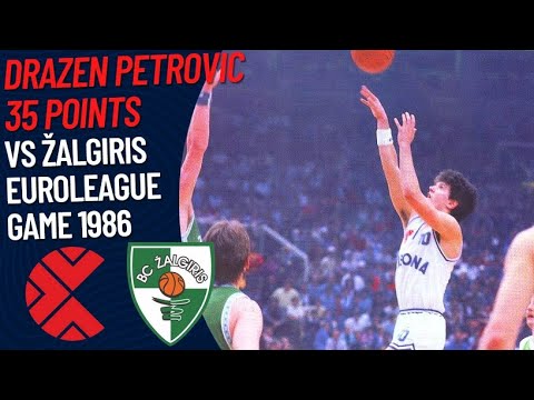 Drazen Petrovic 30 pts VS France (ALL IN SECOND HALF) EuroBasket