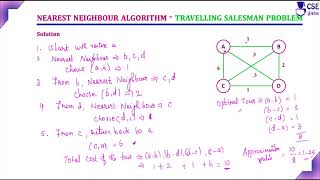 Nearest-Neighbor Algorithm TSP | Approximation Algorithm | Lec 104 | Design & Analysis of Algorithm