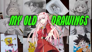 showing my old artworks / sketchbook tour /