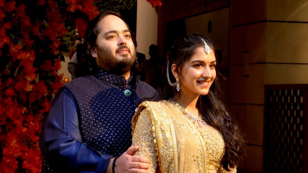 Radhika Merchant & Anant Ambani get formally engaged at an event held in Antilia
