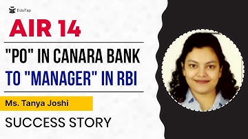 RBI Grade B Topper Interview | RBI Grade B Preparation Strategy | How To Crack RBI | EduTap Guidance