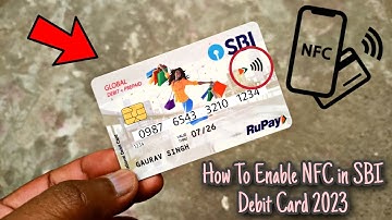 How To Enable NFC in SBI Debit Card 2023 | SBI Contactless Card | How On/Off NFC in SBI Debit Card