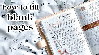 how to fill blank pages in a daily journal ✨ hobonichi cousin