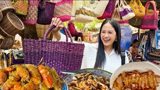 Visit The Biggest Cambodian Street Food Area Village Udong