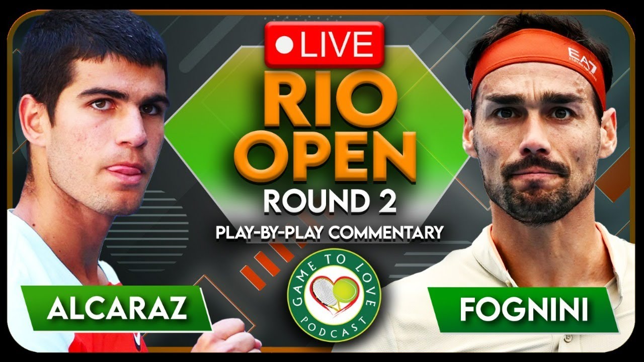 ALCARAZ vs FOGNINI Rio Open 2023 LIVE Tennis Play-By-Play Stream