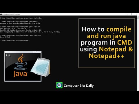 how to run java first program without any error in notepad and command prompt ||