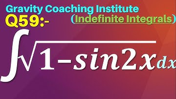 Q59 | ∫√(1-sin⁡2x) dx | Integration of under root 1 - sin⁡ 2x | Integral of under root 1 - sin 2x