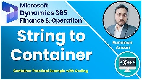 str2Con function in x++ programming languague - D365 FO Training Technical