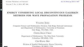 1D Wave LDG Method Intro