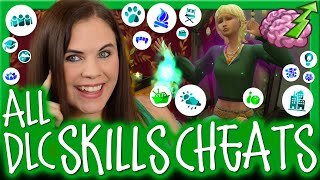 🤓 ALL SIMS 4 PACK SKILLS CHEATS 🧠📈 | Sims 4 DLC |  Sims 4 Console Cheats | Chani_ZA