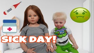 Reborn doll family sick Day Routine! funny reborn skit