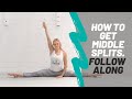 Gymnastics Flexibility Routine (FOLLOW ALONG) How to get middle splits!!