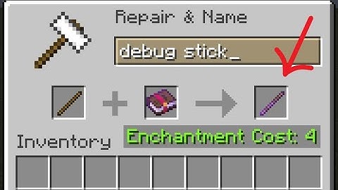 How to make debug stick in survival?
