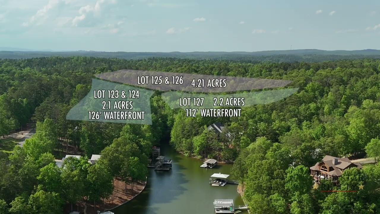 Undeveloped Land FOR SALE - Lake Wedowee, AL - Hunter Bend Subdivision Properties (3 available)