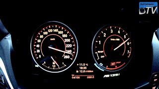 2014 BMW M135i (320hp) - 0-250 km/h acceleration (1080p)