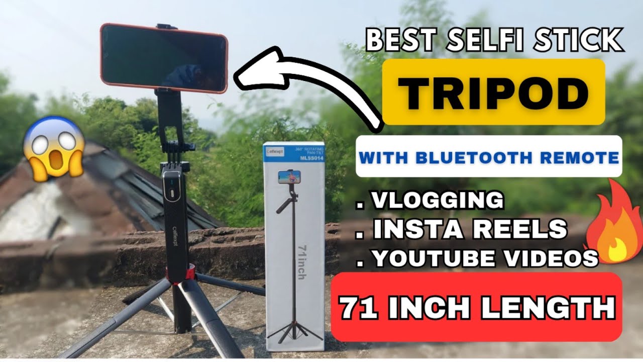 My Best Vlogging Setup | Celfiexpt Selfie Stick Tripod | Best Tripod Stand For Mobile