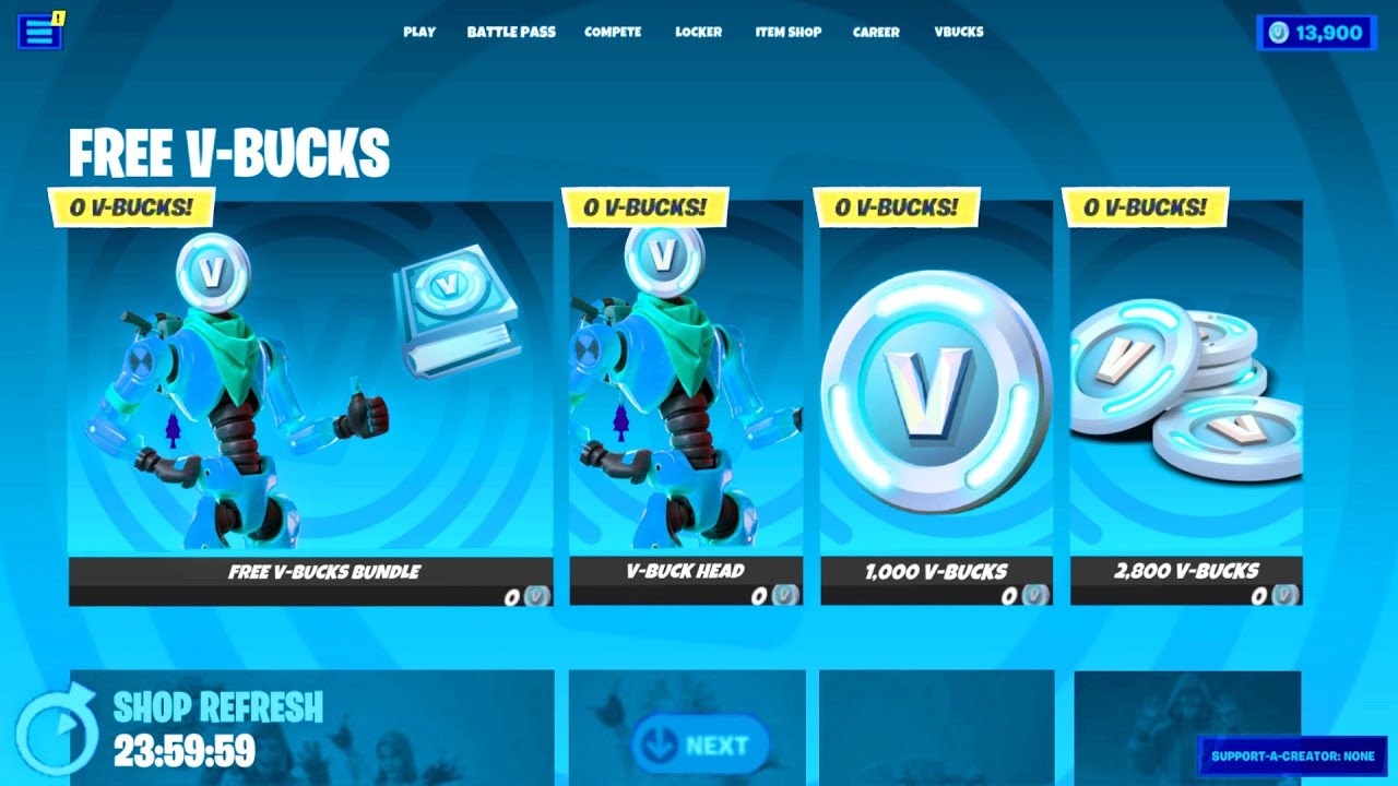 INSANE FREE V BUCKS BUNDLE in Fortnite! 