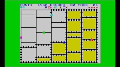 Colour Clash / Pennellix (1983 / 128k AY Music Version) Walkthrough, ZX Spectrum