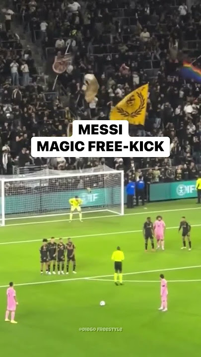 Messi magic freekick ☠️🤯 #messi #leomessi #lionelmessi #goat #intermiami #skills #magic #football