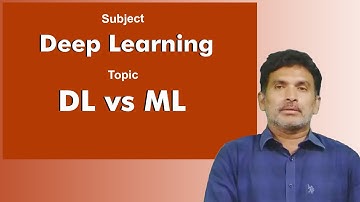 LEC02| Deep Learning | DL vs ML by Dr. Chiranjeevi Manike